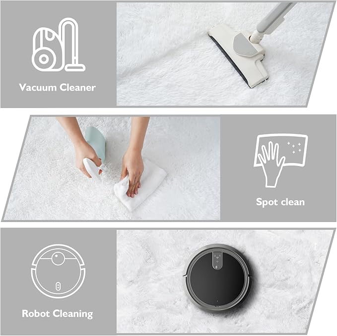 Shag Area Rug for Bedroom 5x8, Soft Fuzzy Rug Non-Shedding Indoor Plush Carpet - Image 5