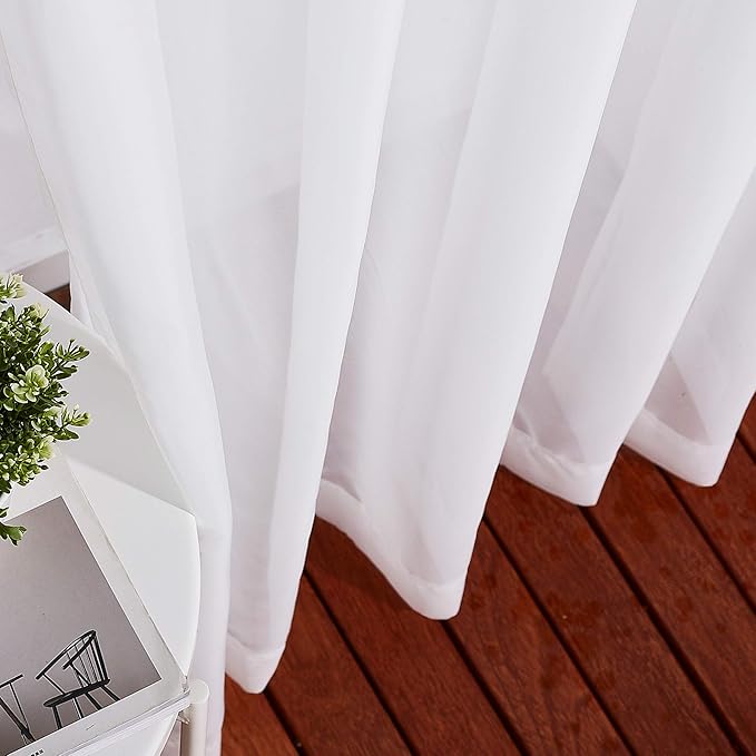 NICETOWN Sheer Curtains for Windows 84 inch Length - Image 5