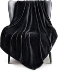 Exclusivo Mezcla Fleece Black Throw Blanket by ExclusivoMezcla