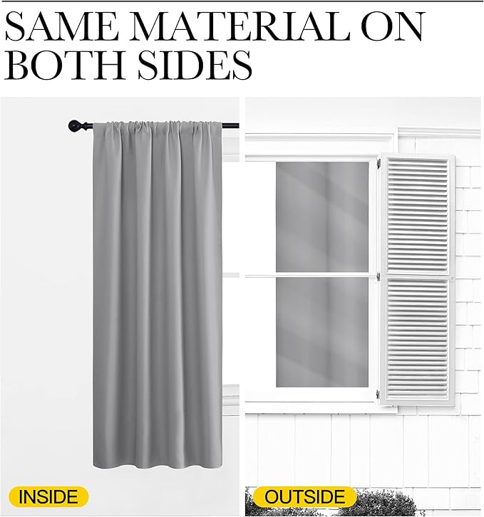 NICETOWN Sidelight Curtains for Front Door - Image 6