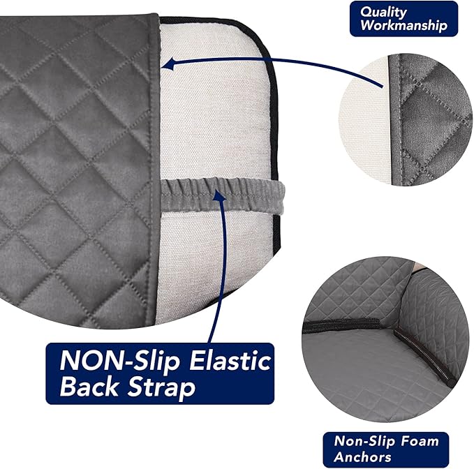 PureFit Reversible Quilted Sofa Cover, Water Resistant Slipcover Furniture - Image 3