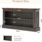 Tribesigns 63" Console Table, 3-Tier Entryway Table with Storage Shelves