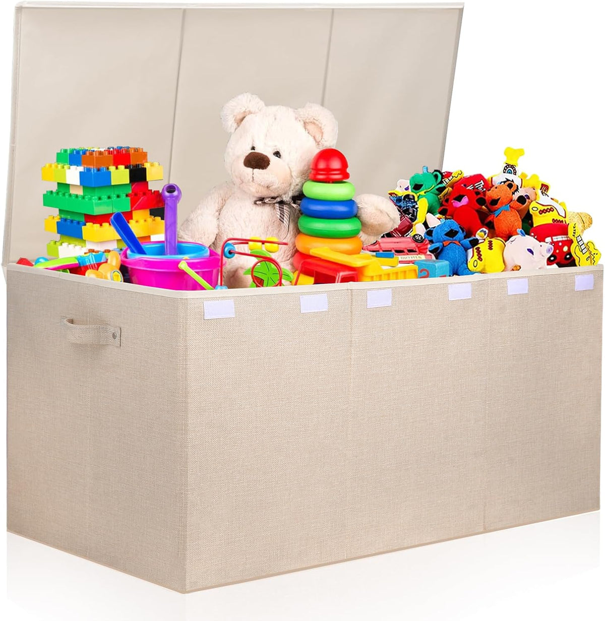 popoly 167L Large Toy Box Storage with Lid, Collapsible Kids Toy Storage