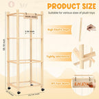 Stuffed Animal Storage Organizer with Wheels, Plush Storage Cage