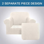 H.VERSAILTEX 2-Pieces Armchair Cover Chair Slipcovers - Image 5