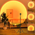 Balkwan Sunset Floor Lamp Projection 140cm Adjustable Stand Led Night Light 360 Degree Rotation Network Light with 3M USB Cable Floor Light for Living Room Bedroom
