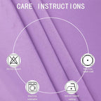 LEMOMO Blackout Curtains 52 x 45 inch Lavender Curtains Set of 2 Panels/Thermal - Image 4