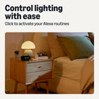 Amazon Basics Smart Dimmer Switch and Remote for Music and Routines, Works with Alexa Only, Compatible Echo Devices Required, Easy Setup, No Wiring Required, Handheld