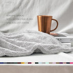 Exclusivo Mezcla Plush Fuzzy Fleece Bed Blanket Twin Size, Super Soft, Fluffy - Image 5