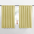 NICETOWN Blackout Curtains for Bedroom, Paler Yellow, 1 Pair, 70 by 63-inch by NICETOWN