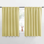 NICETOWN Blackout Curtains for Bedroom, Paler Yellow, 1 Pair, 70 by 63-inch by NICETOWN