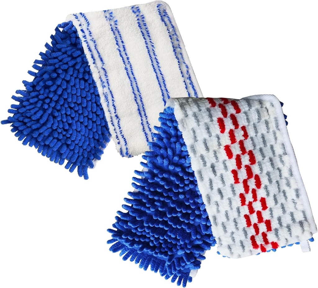 4 Pack Mop Heads Replacements Compatible with O-Cedar Dual-Action Flip Mop