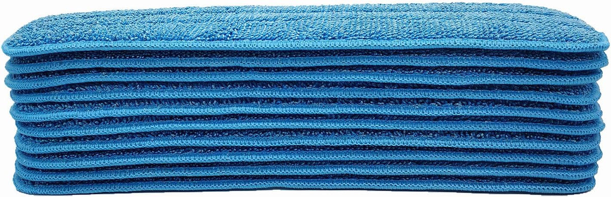 Xindejia 10 Pack Microfiber Spray Mop Replacement Heads for Wet/Dry Mops Floor Cleaning Pads Compatible with Bona Floor Care System