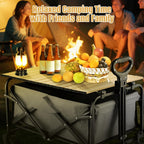 Metal Tabletop Board for Wagons Cart,Foldable Table 34"×21"