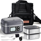 27000mAh Cordless Electric Heated Lunch Box for Adults 2 x 6.3 cups