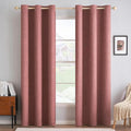 MIULEE 100% Blackout Linen Textured Curtains by MIULEE