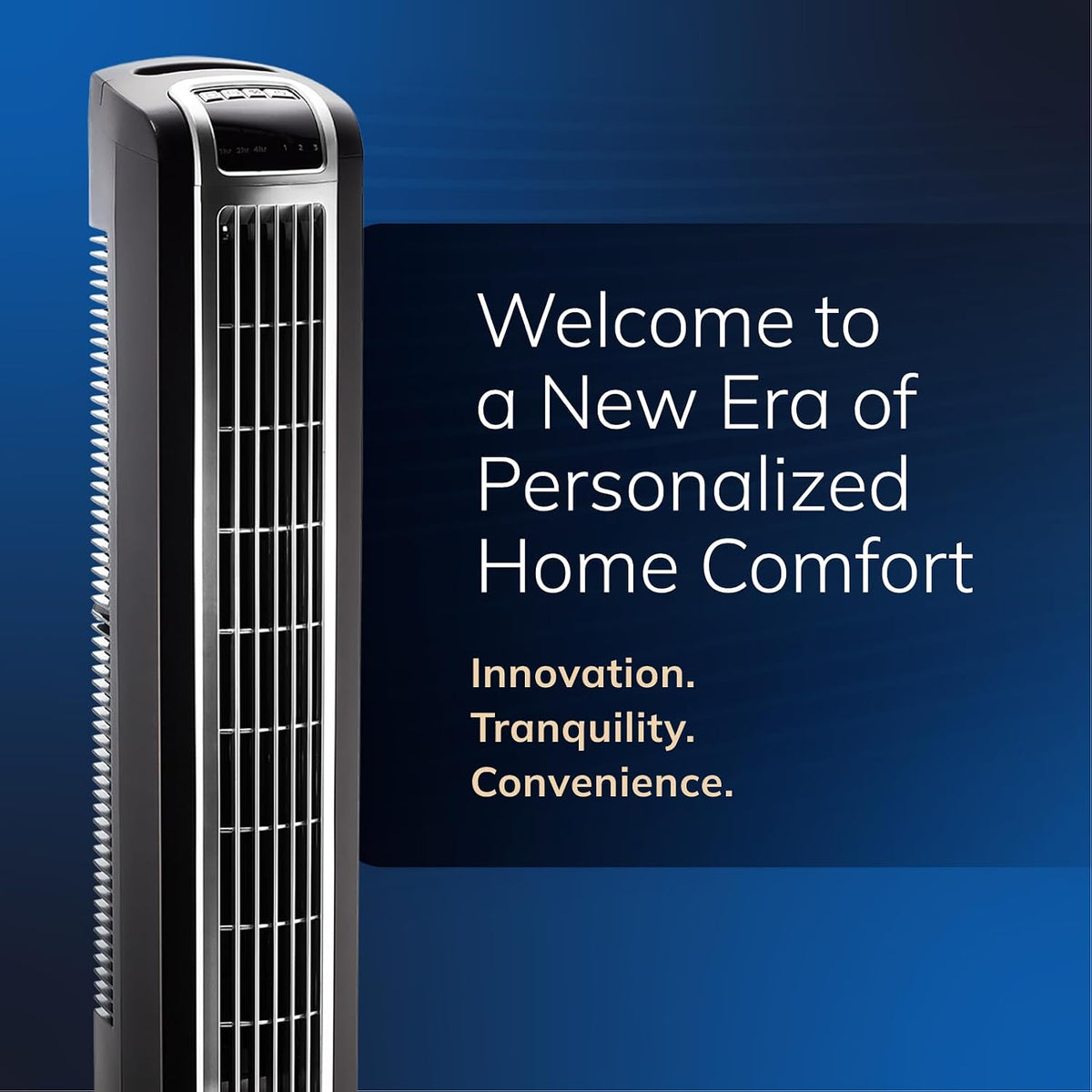 Lasko Oscillating Tower Fan with Remote Control and Timer - Quiet Standing Fan for Bedroom, Office, and Home - 3 Speeds - Powerful Cooling Air - 2511 - 36" Tall - Black