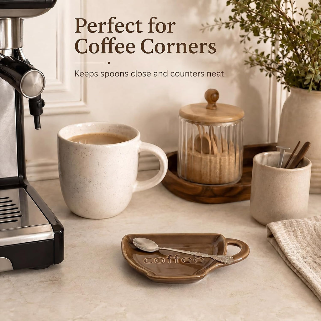 Ceramic Coffee Spoon Rest Spoon Holder for Coffee Bar