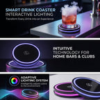 GLOGLOW Drink Mixer Smart Coaster, ABS Material