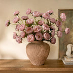 Waipfaru 6Pcs Pink Peony Artificial Flowers for Vase