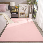 Amearea Large Modern Area Rugs for Bedroom Living Room, 5x8 Feet Pink Thickened - Image 4