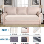 H.VERSAILTEX Super Stretch Individual Seat Cushion Covers Sofa Covers Couch - Image 2