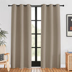 NICETOWN Blackout Window Curtains 80 inch Long, 2 Panels, 34 inch, Grommet Top by NICETOWN