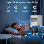 Antarctic Star 10000 BTU Portable Air Conditioner, 3 in 1 Free Standing Cooling AC Unit with Fan & Dehumidifier & Cools, Sleep Mode, 24H Timer, for Home/Kitchen/Office