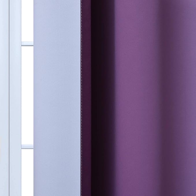 Yakamok Room Darkening Ombre Curtains 84 Inch Length, Light Blocking Grommet - Image 7