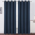 LEMOMO Navy Blue Thermal Blackout Curtains/52 x 95 Inch/Set of 2 Panels Room by Lemomo
