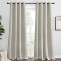 NICETOWN Natural Room Darkening Curtains 90" Long by NICETOWN