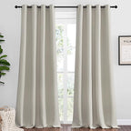NICETOWN Natural Room Darkening Curtains 120" Long by NICETOWN