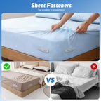 FACIACC 4Pcs Bed Sheet Holder for Corners, Upgrade Fitted Sheet Holder