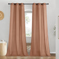 NICETOWN Rustic Linen 96 inch Long Curtains by NICETOWN
