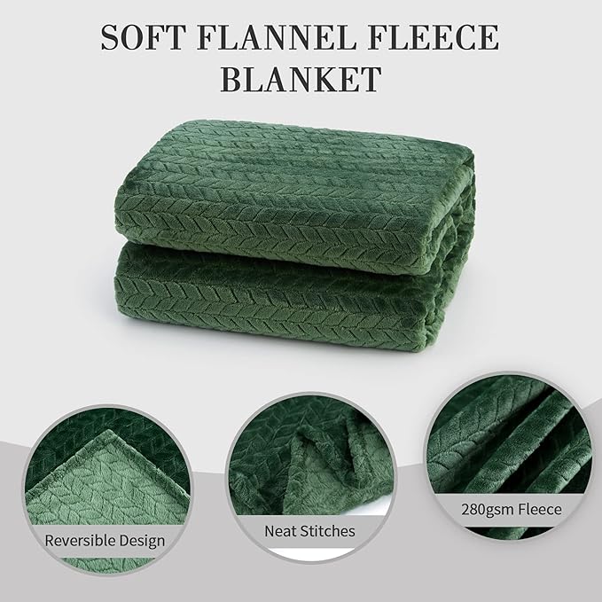 inhand Fleece Blanket for Bed, Super Soft Flannel Cozy King Bed Blanket for - Image 8