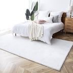 Ashler Faux Fur Rug, Ultra Soft Faux Rabbit Fur, 5 x 7 Feet Rectangle, Machine - Image 5