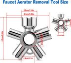 10-in-1 Faucet Aerator Removal Tool Kit,Universal Key M16.5-M28 Hidden STD