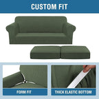 H.VERSAILTEX 3 Piece Stretch Sofa Covers - Image 4