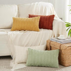 Fancy Homi 4 Packs Fall Boho Lumbar Decorative Throw Pillow Covers 12x20 Inch by Fancy+Homi