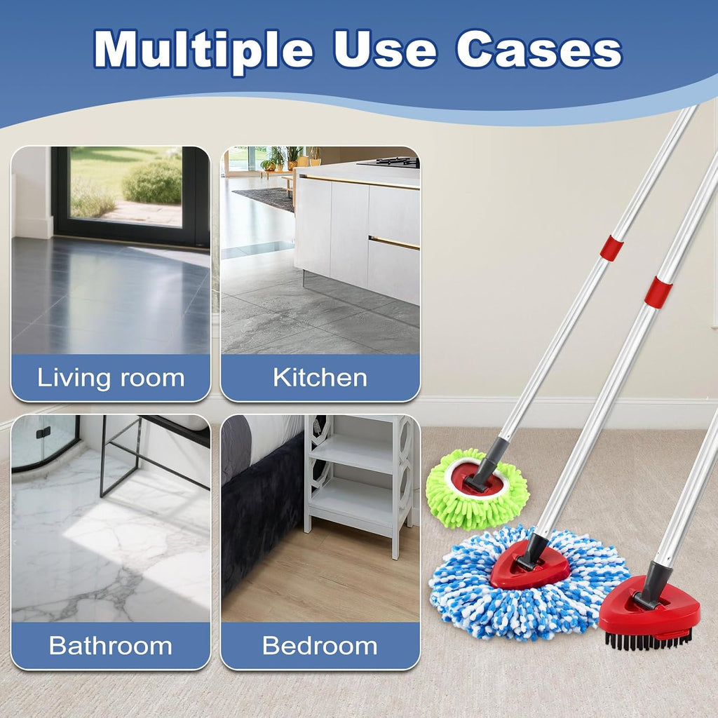 9PCS Mop Heads for O-Cedar RinseClean 2 Tank Spin Mop System