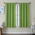 Simplebrand Ava Lime Short Blackout Curtains by Simplebrand