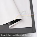 Yakamok 100% Blackout Curtain Panels 84 inches Cold and Light Blocking Drapes - Image 4