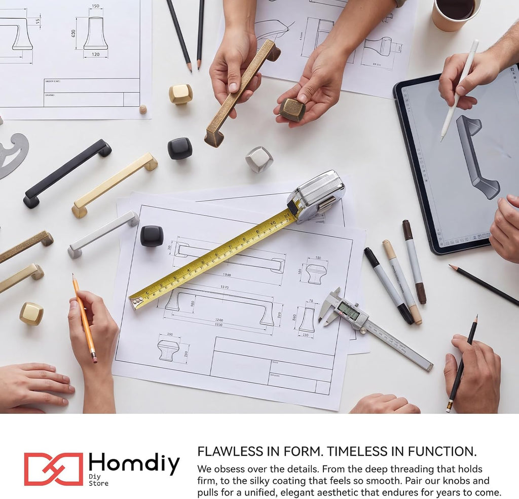 homdiy Brushed Nickel Cabinet Knobs Drawer Knobs Kitchen Closet 20 Pack