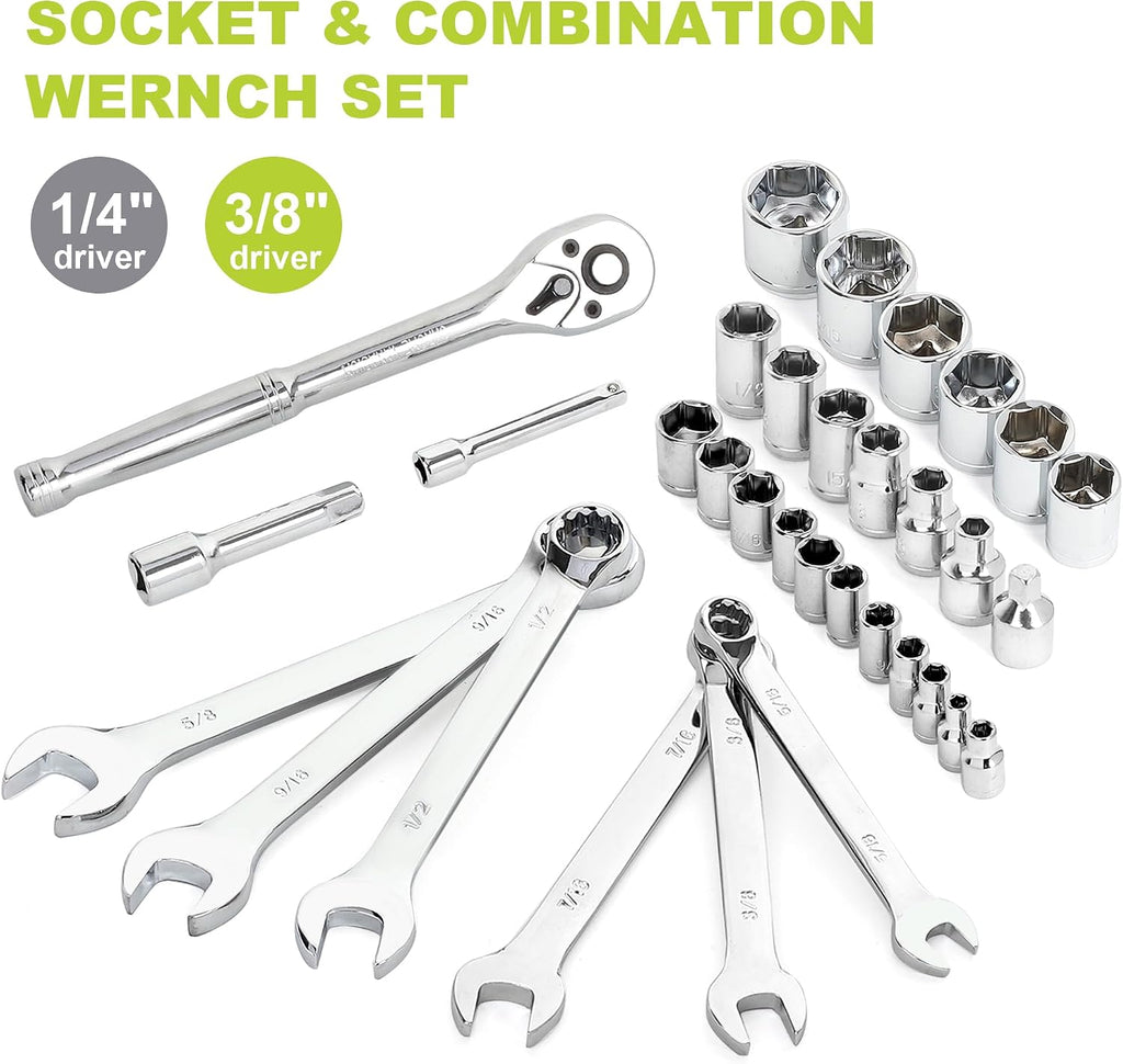 FASTPRO 198-Piece Home Repairing Tool Set with Tool Box