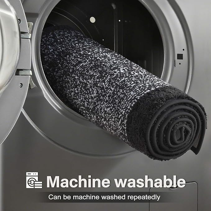 Bathroom Rugs 30x20 Non Slip Washable, Dark Blue Bath Mat - Image 9