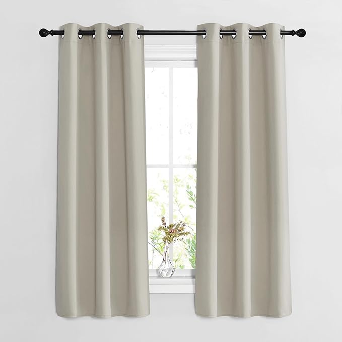 NICETOWN Bedroom Blackout Curtains 63 inches Long by NICETOWN