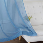 NICETOWN Stone Blue Sheer Curtains 90 Inches Long, Grommet Airy & Lightweight - Image 7