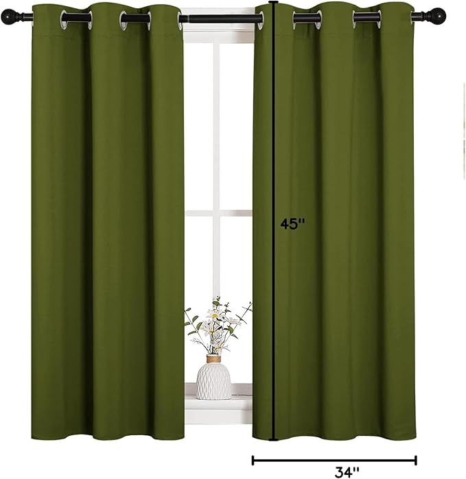 NICETOWN Christmas Bedroom Curtain Panels Blackout Draperies, Holiday Christmas - Image 9
