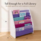 Humble Crew Kids Bookshelf, Montessori Front Facing Toddler Bookcase 4 Tier