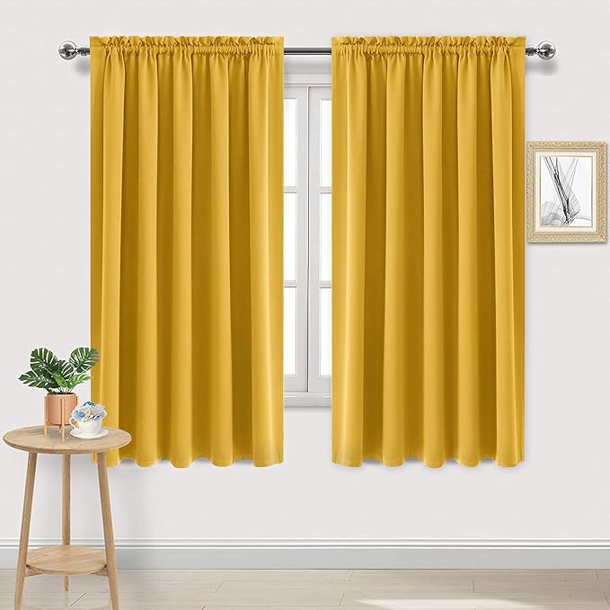 DWCN Blackout Curtains for Bedroom – Rod Pocket Thermal Insulated Noise by DWCN